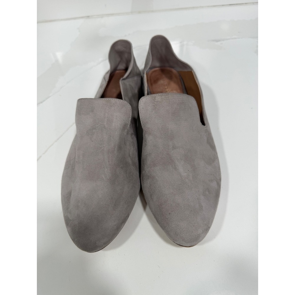 Halogen Womens Grey Suede D'Orsay Pointed Toe Slip On Loafer Flats Size 8M